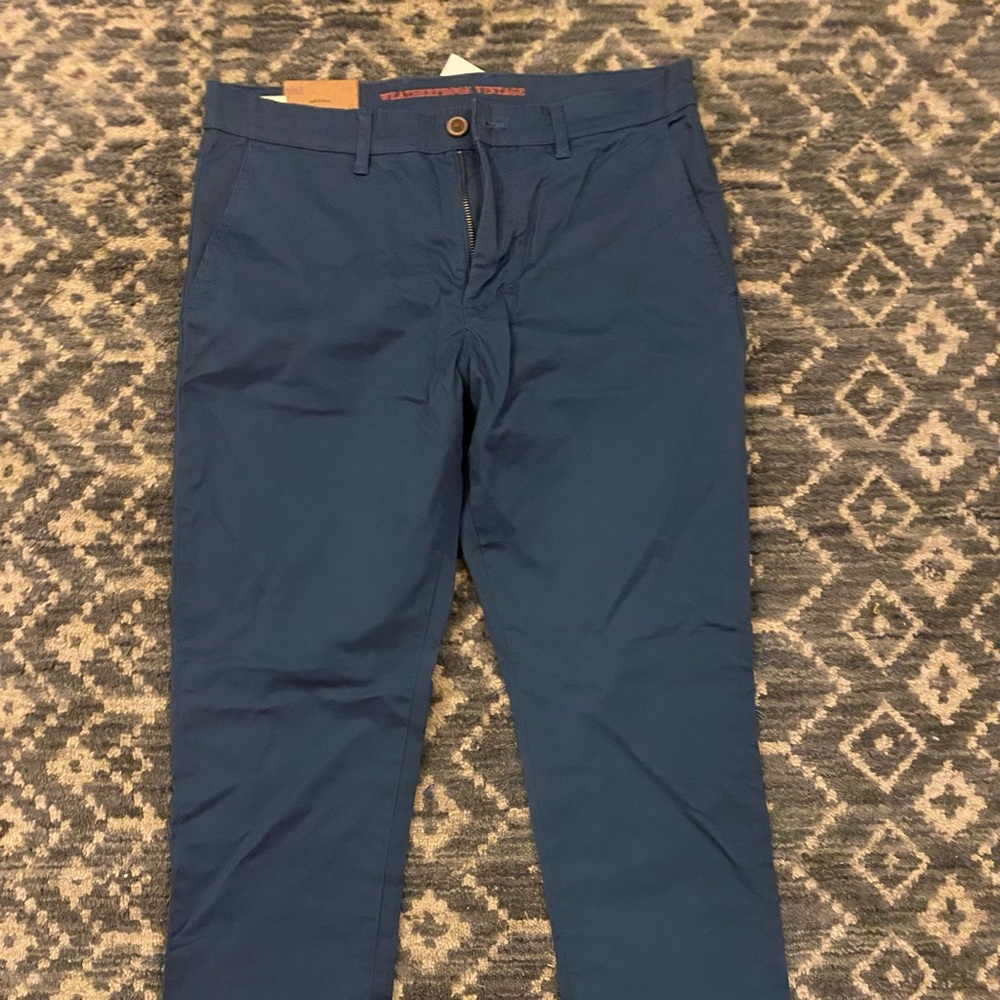 Blue mens casual slacks